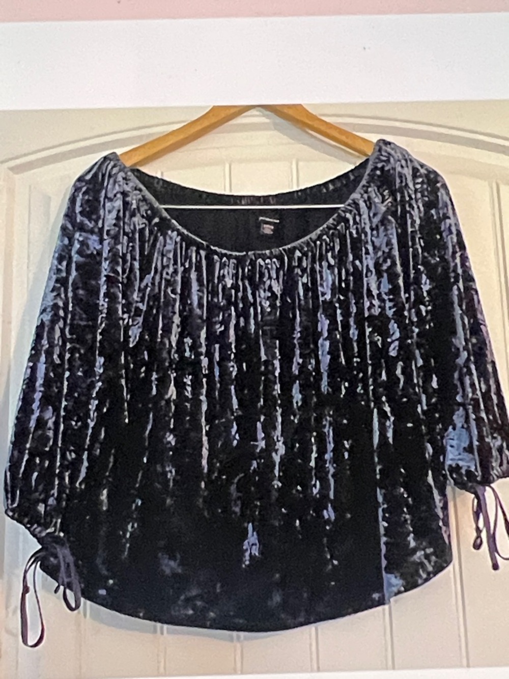 Crushed Velvet Pheasant Top